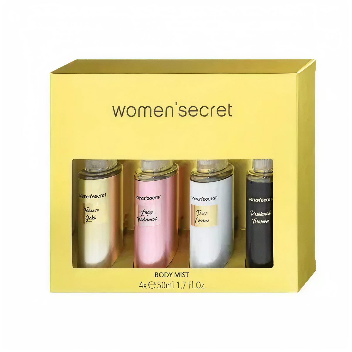 50ml*4 Women'secret - Body Mist Coffret - Brumes Corporelles Parfumées *4