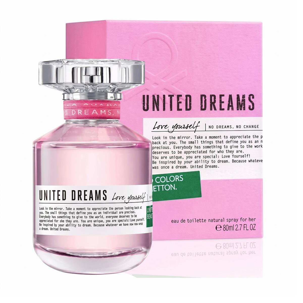 80 ml Benetton - United Dreams Love Yourself - Eau de Toilette pour Femme