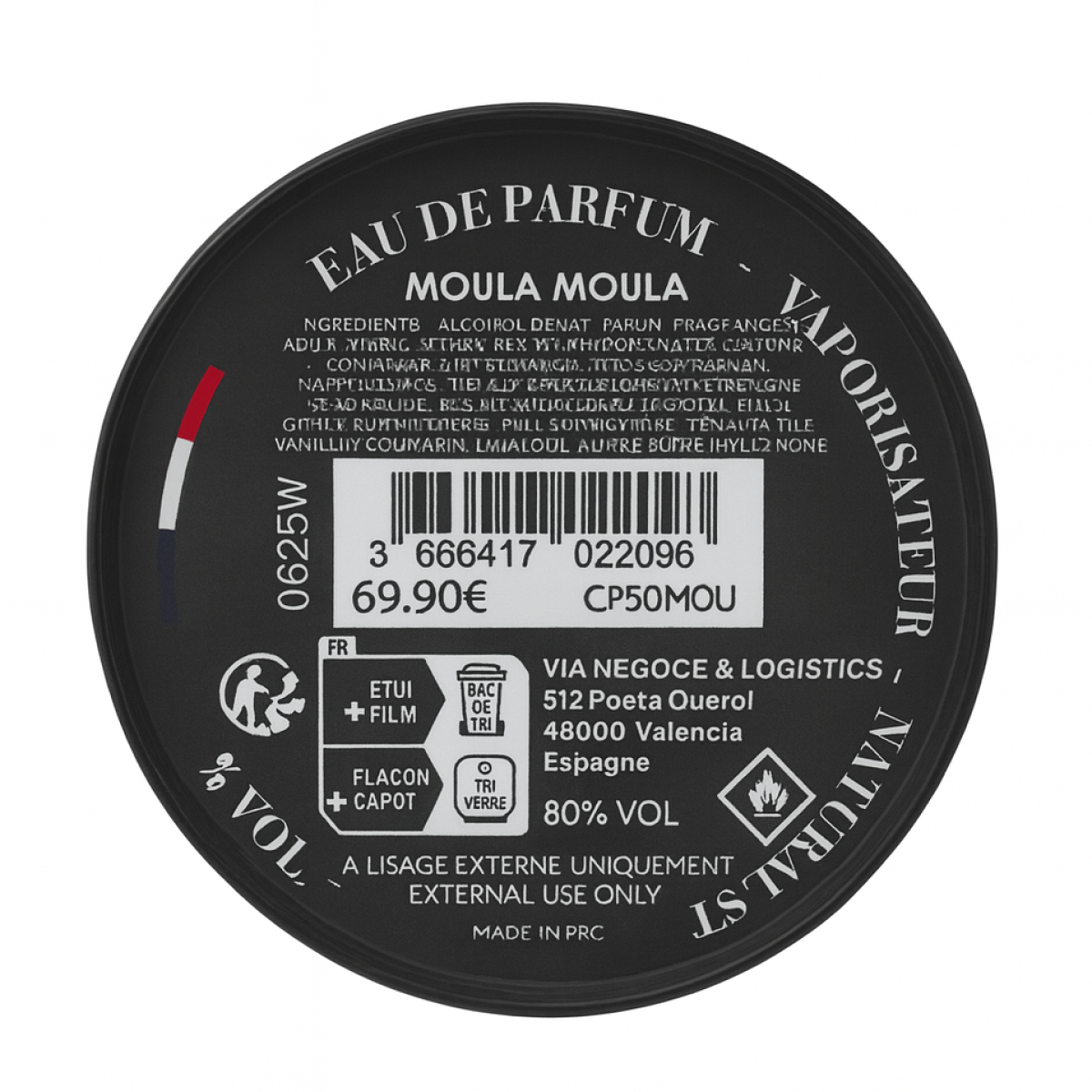 50ml Collection Privée - Moula Moula - Eau de parfum mixte