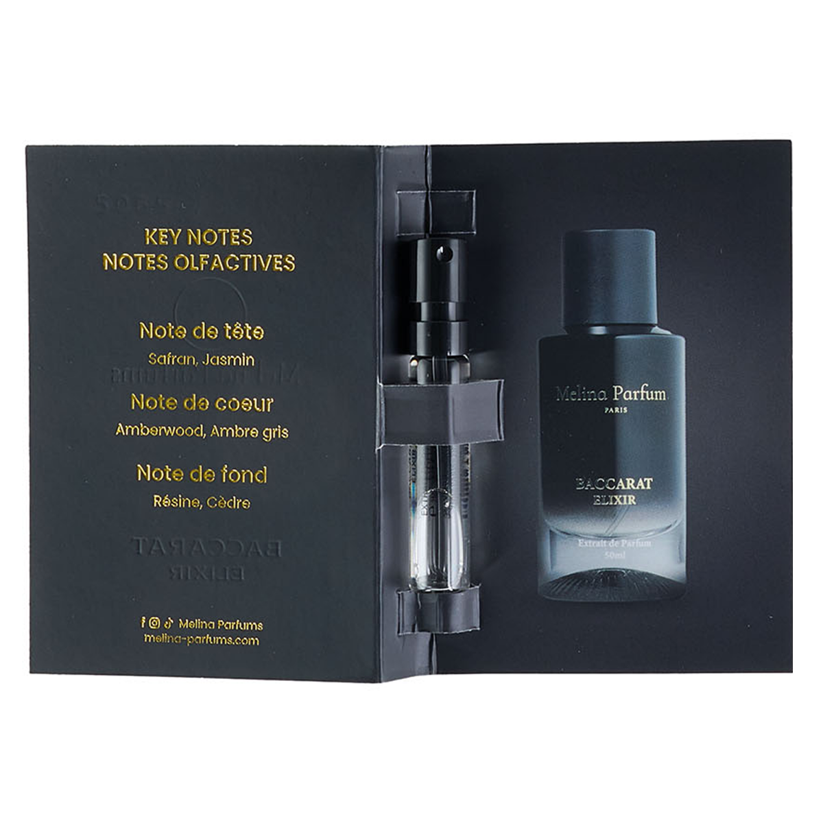 2ml Melina Parfums - échantillons Baccarat élixir