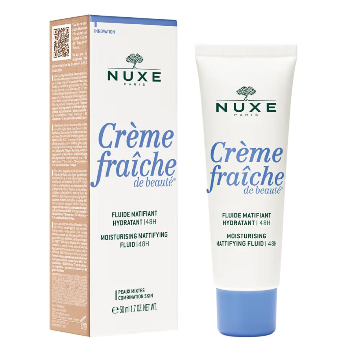 50ml Nuxe - Crème Fraîche de Beauté Fluide Matifiant Hydratant 48H