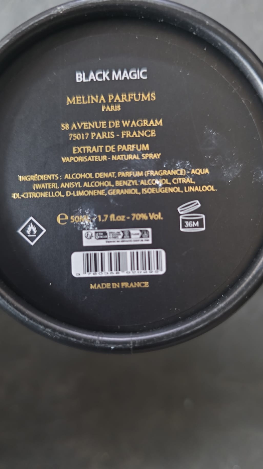 Melina Parfums - Black Magic Aisha - Extracto de Perfume Mixto