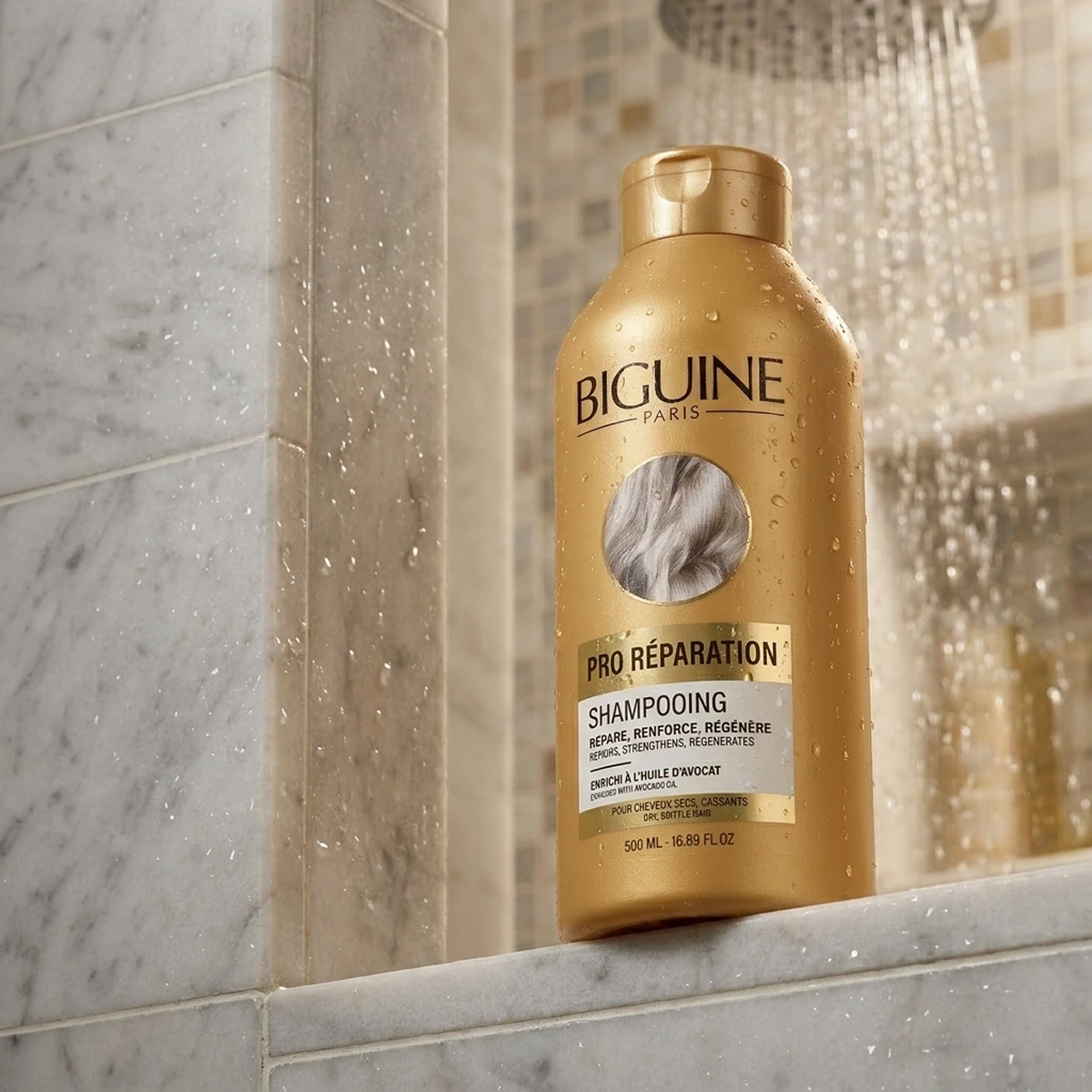 500ml Biguine Paris - Pro Réparation - Shampooing Cheveux Secs et Cassants