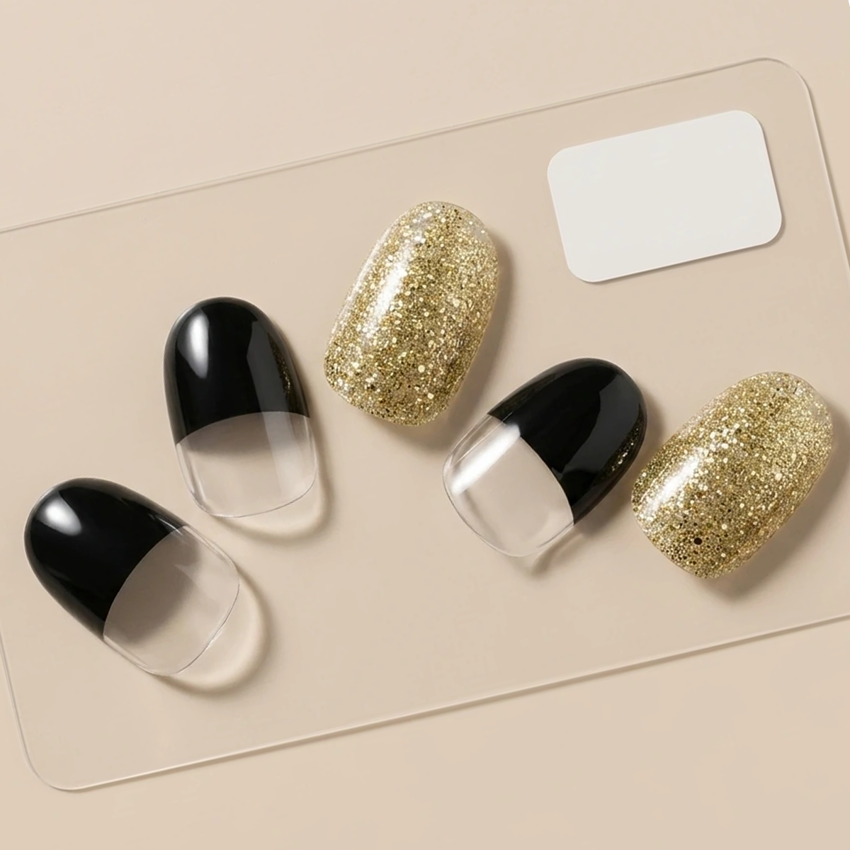EDGE U - Black French - Bandes pour Ongles