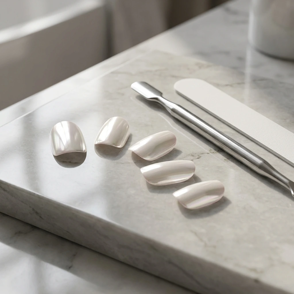EDGE U - White Mirror - Bandes pour Ongles
