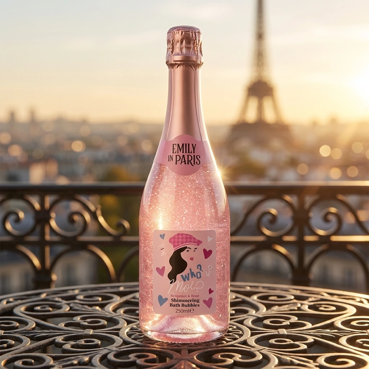 Emily in Paris - Bergamote & Rose - Shimmering Bath Bubbles
