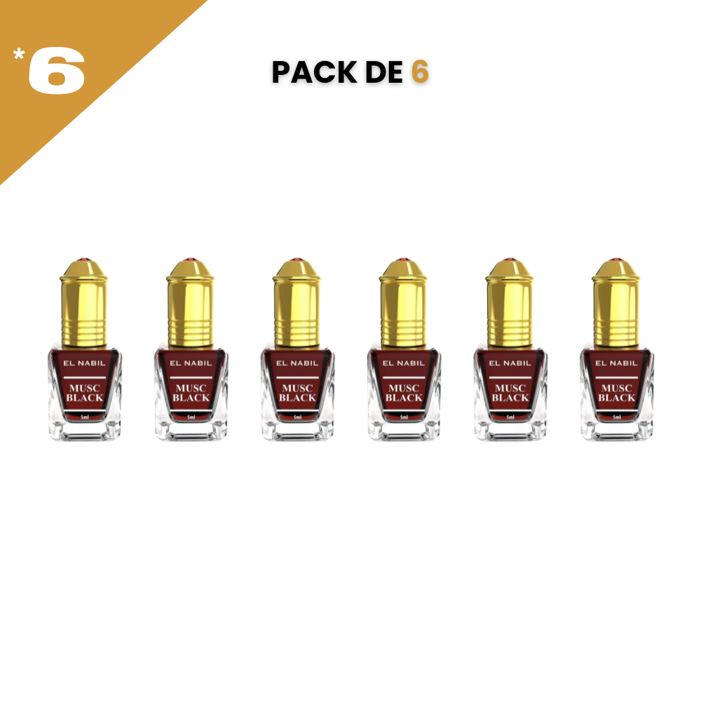 el Nabil - Musc Black - Parfum Concentré Sans Alcool 12*5ml