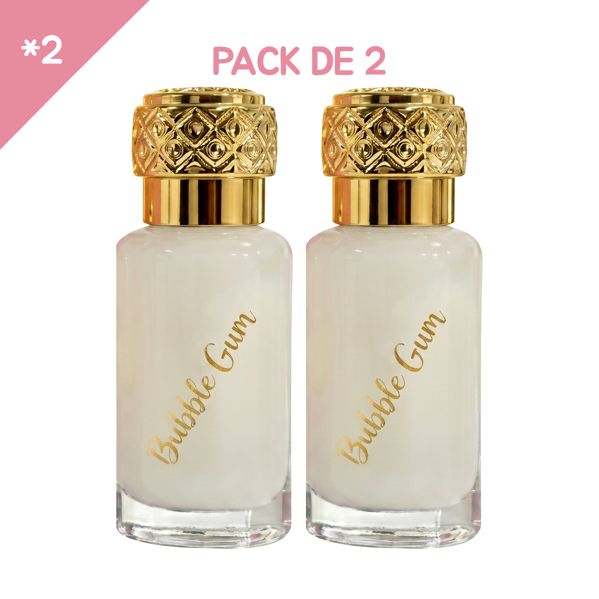 12ml * 4 Dubaï Flower - Musc Tahara Bubble Gum - Concentré de Parfum Mixte