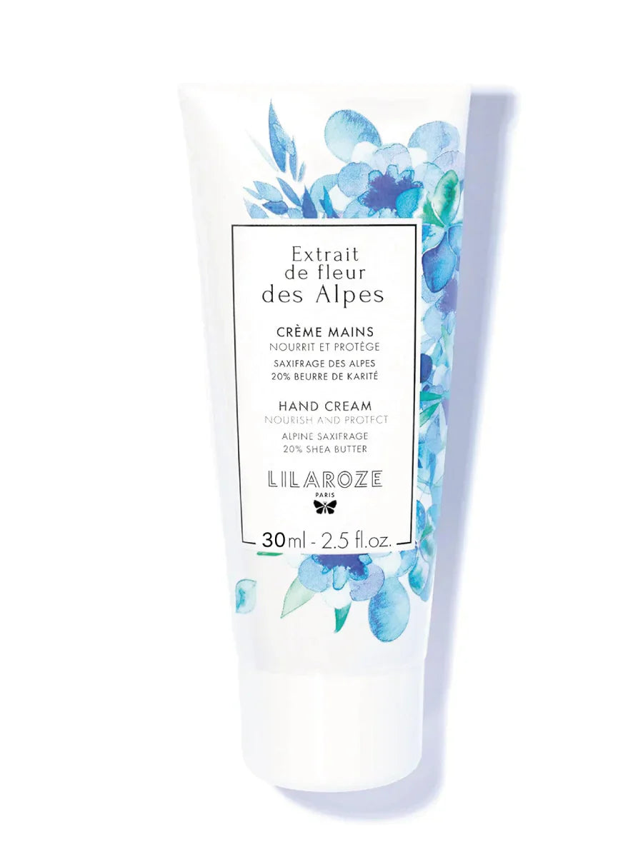 75ml Lilaroze Paris - Crème Mains Extrait de Fleur Des Alpes Nourrit et Protège
