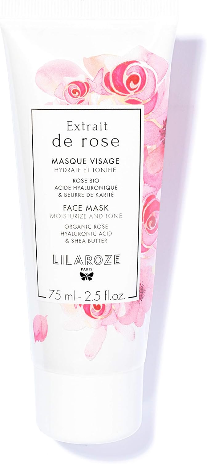 Lilaroze Paris - Mascarilla Facial Extracto de Rosa Hidrata y Tonifica