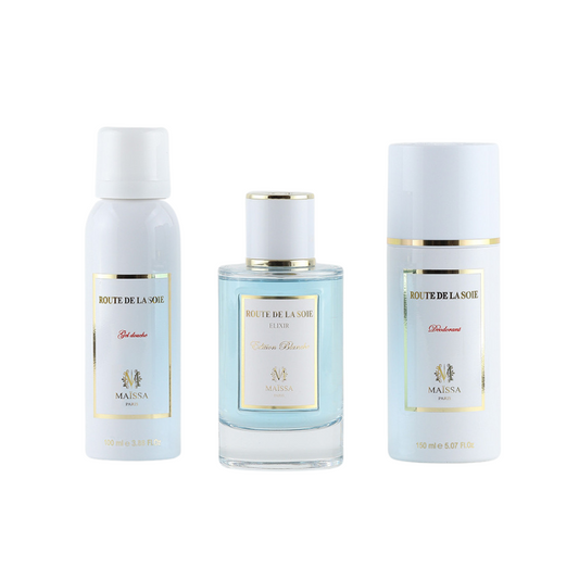 Maïssa - Set de Regalo Ruta de la Seda - Eau de Parfum 100ml + Desodorante 150ml + Gel de Ducha 100ml