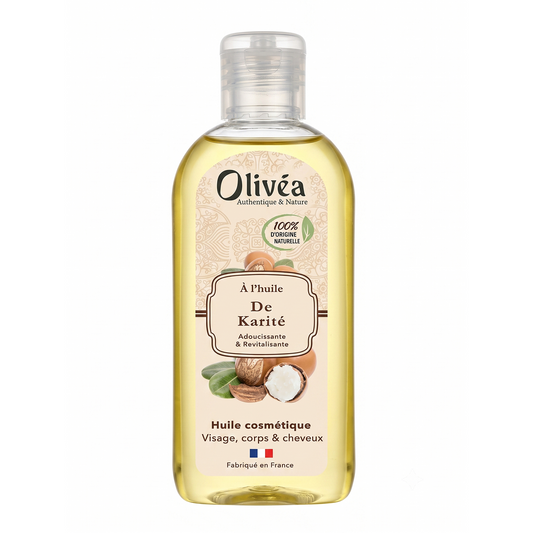 Olivéa - Aceite de Karité Adoucissante & Revitalisante - Aceite pour Rostro, Cuerpo & Cabello
