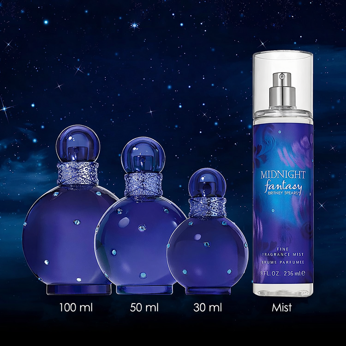 100 ml Britney Spears - Midnight Fantasy - Eau de Parfum pour femme