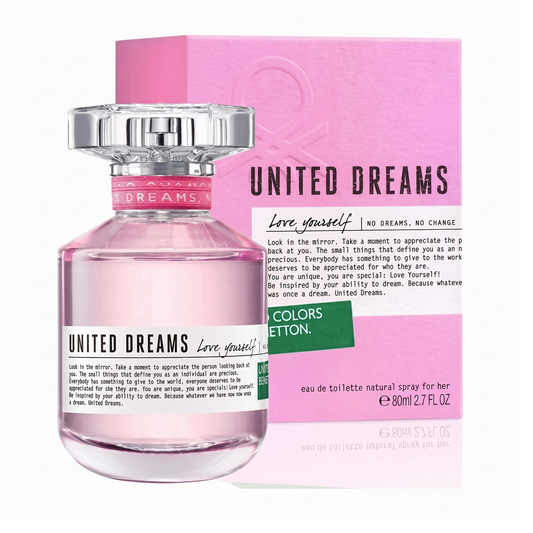 80 ml Benetton - United Dreams Love Yourself - Eau de Toilette pour Femme