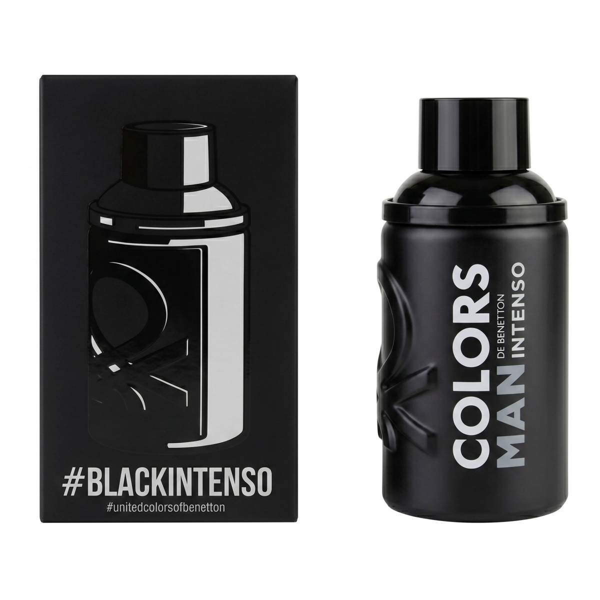 100 ml Bennetton - Colors Black Intenso - Eau de Parfum pour Homme