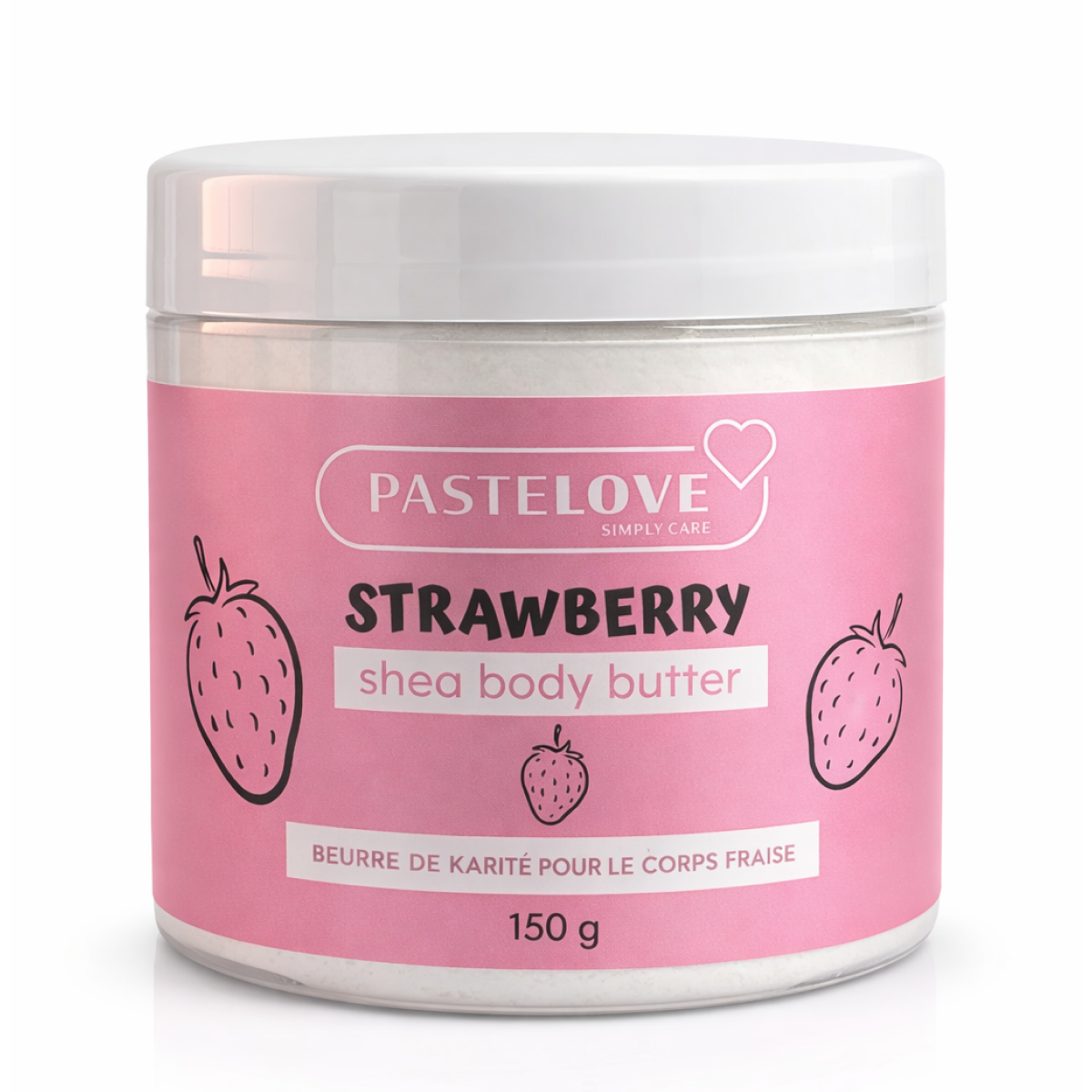 150ml Pastelove - Strawberry - Beurre de Karité pour Le Corps