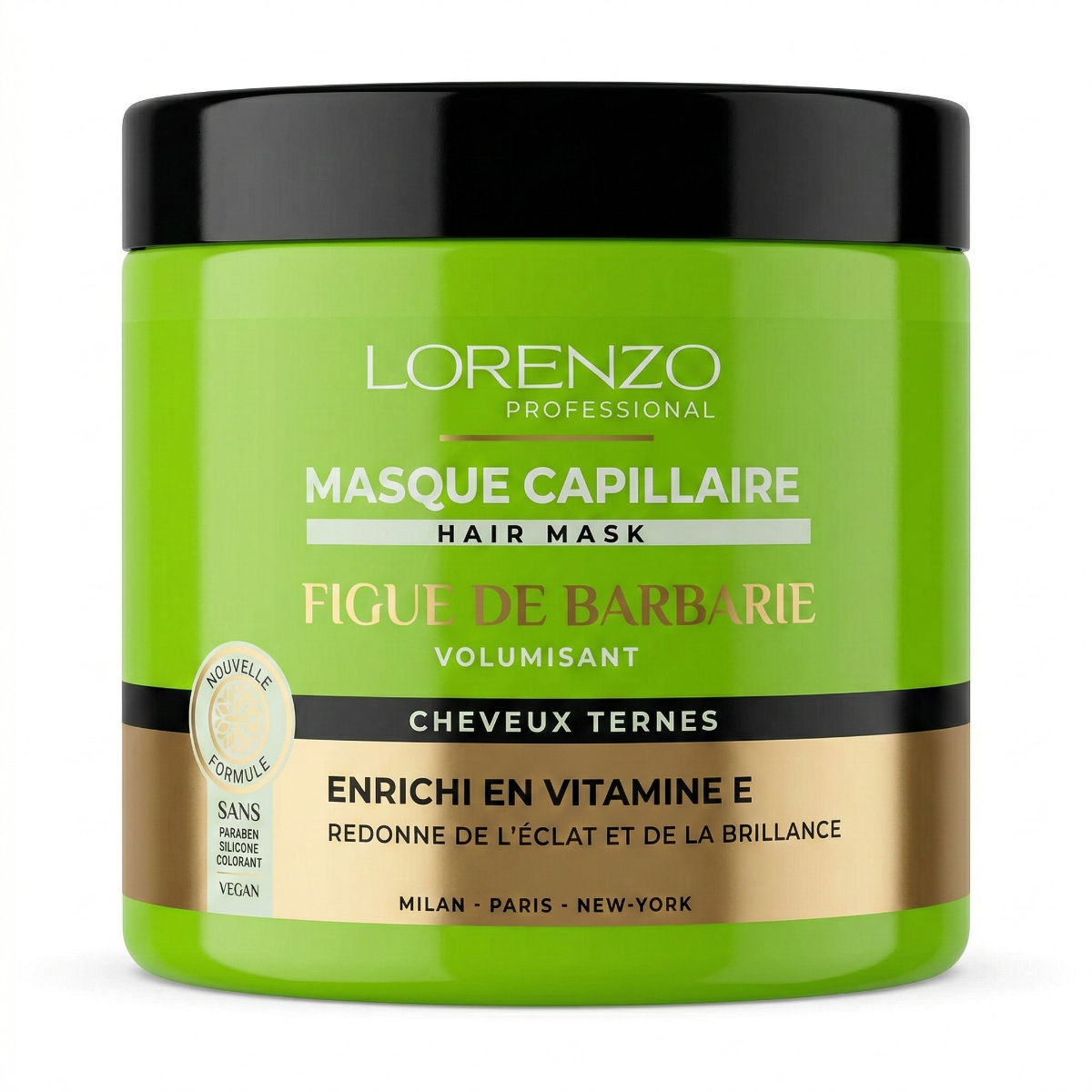 500ml Lorenzo Professional - Figue de Barbarie - Masque Capillaire cheveux ternes