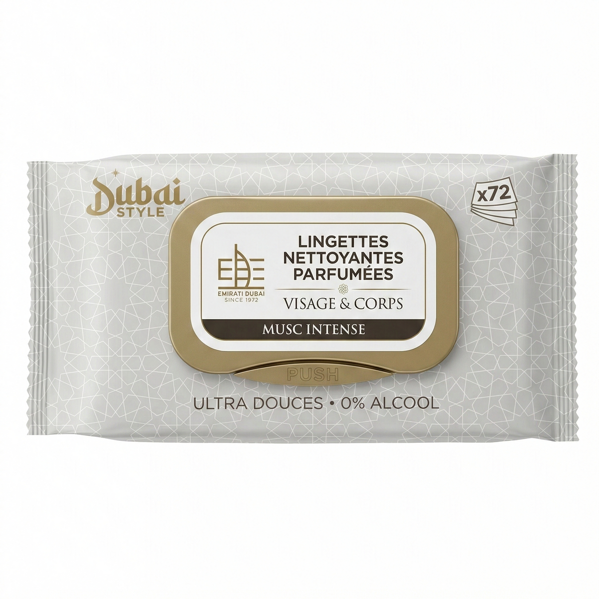 Dubai Style - Musc Intense - Toallitas húmedas perfumadas Rostro et Cuerpo X72