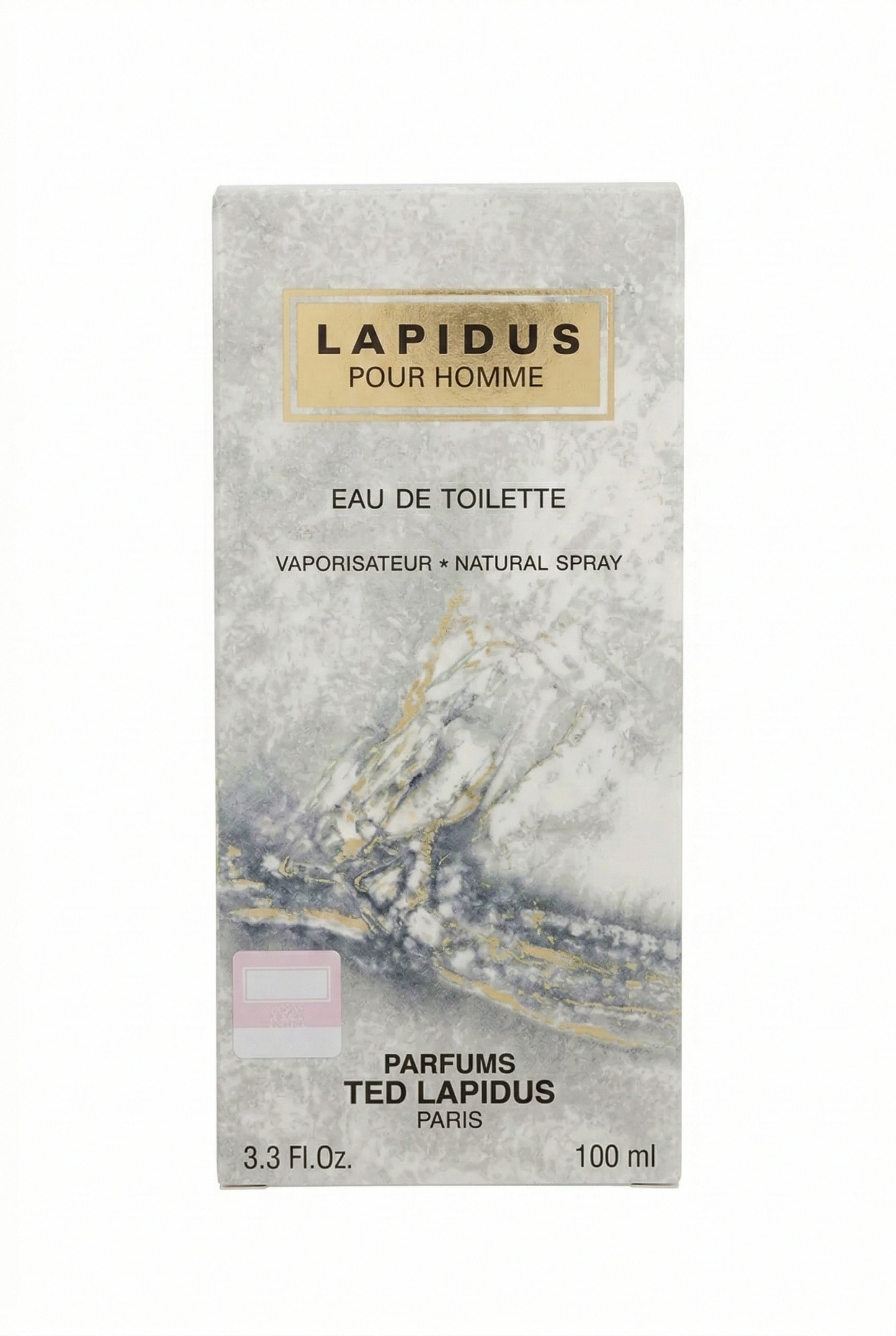 100ml boîte vierge Ted Lapidus - Lapidus pour homme Gris - Eau de Toilette pour homme