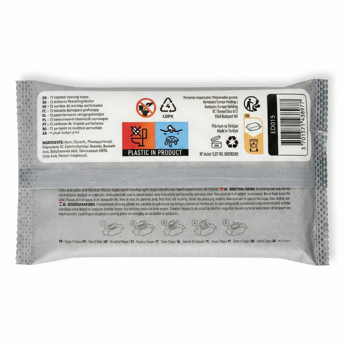 Dubai Style - Musc Intense - Toallitas húmedas perfumadas Rostro et Cuerpo X72