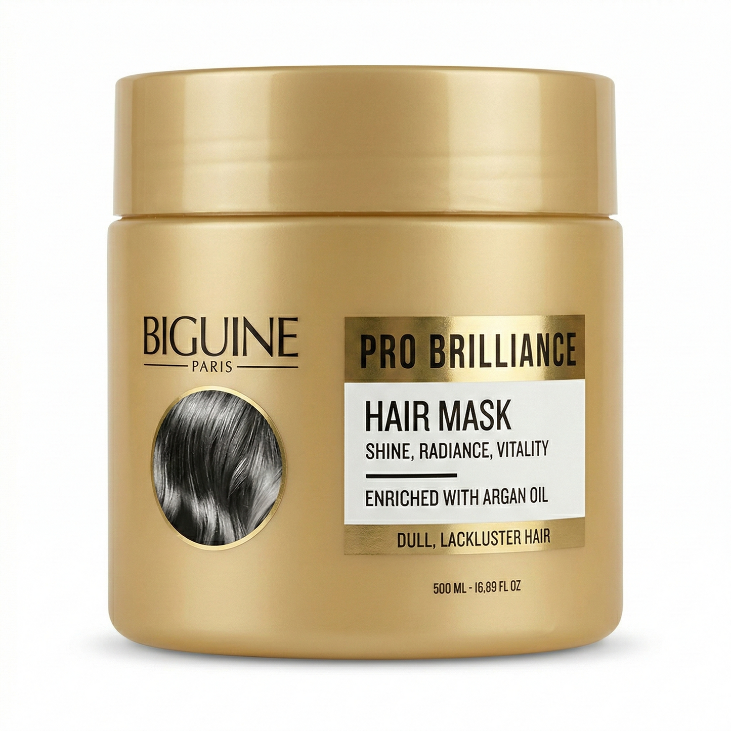 500ml Biguine Paris - Pro  Brillance - Masque Cheveux Sans Eclat Ternes