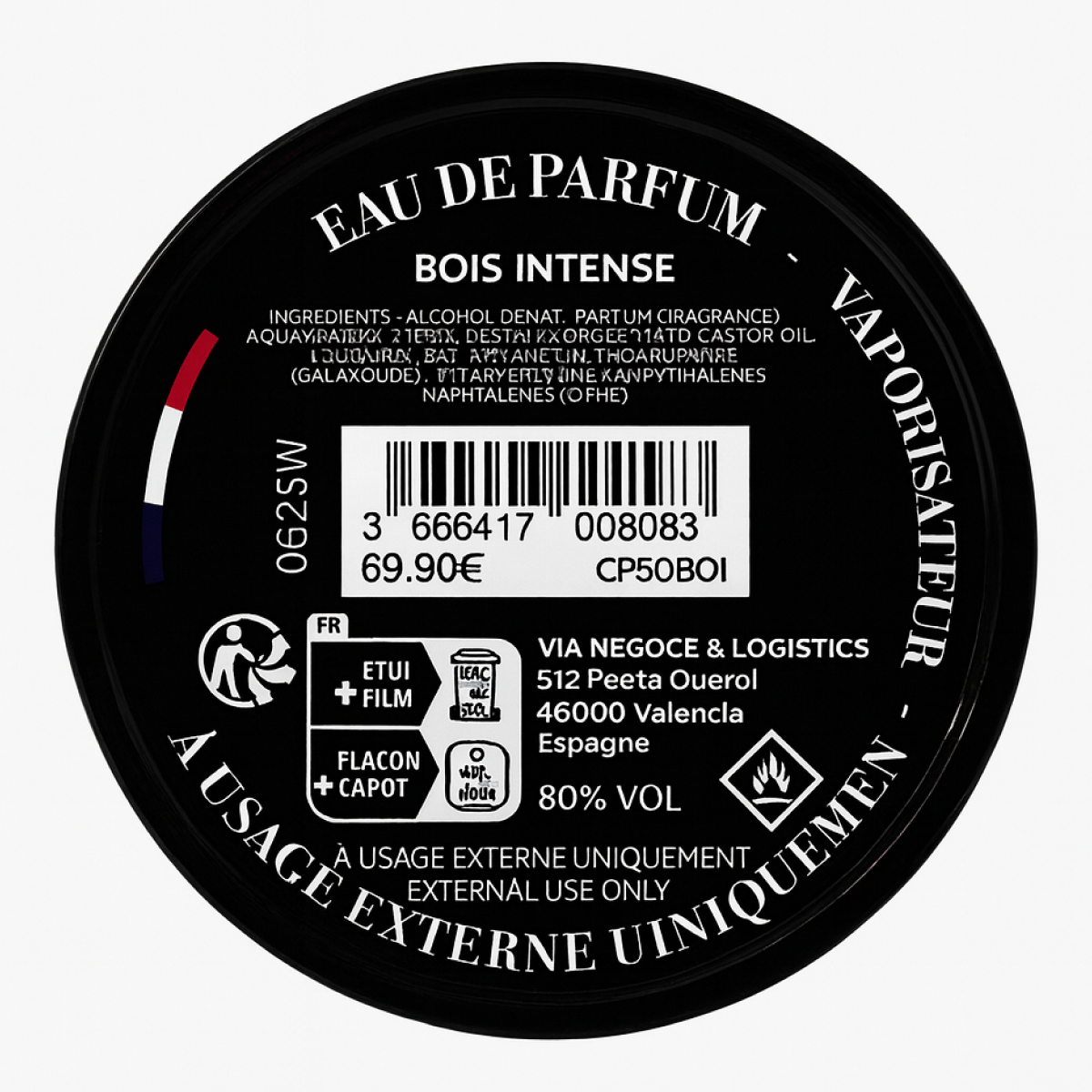 50ml Collection Privée - Bois Intense - Eau de parfum mixte