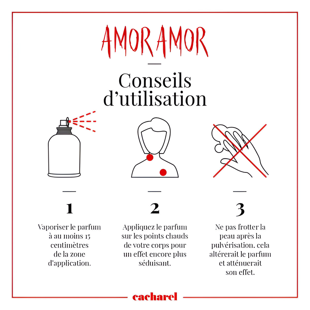 50 ml Cacharel - Amor Amor - Eau de Toilette pour femme