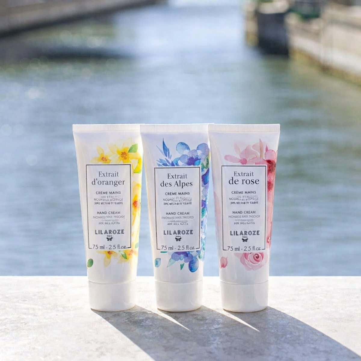 75ml Lilaroze Paris - Crème Mains Extrait de Fleur Des Alpes Nourrit et Protège