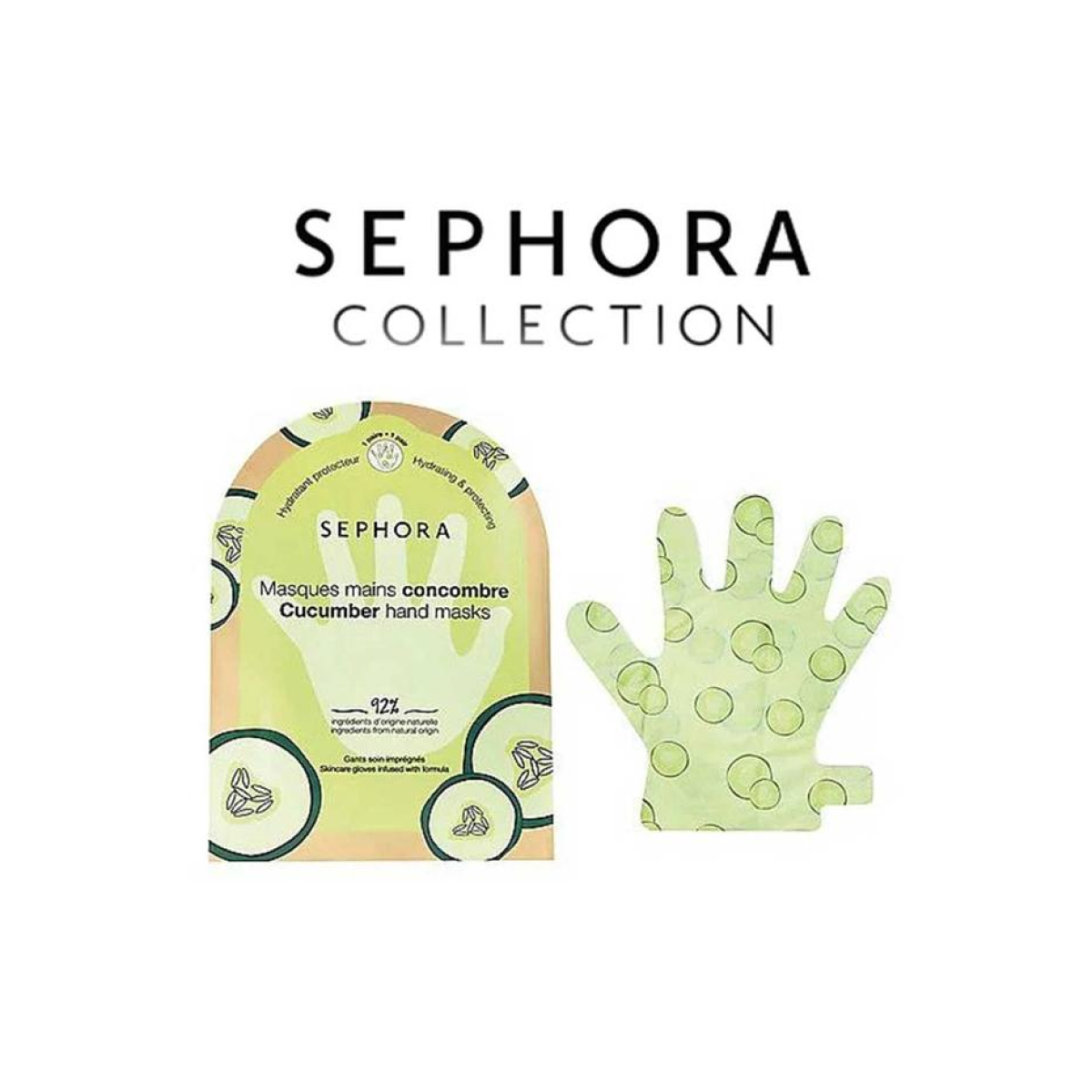 Sephora - Mascarilla Mains Concombre 92% Ingrédients D'origine Naturelle