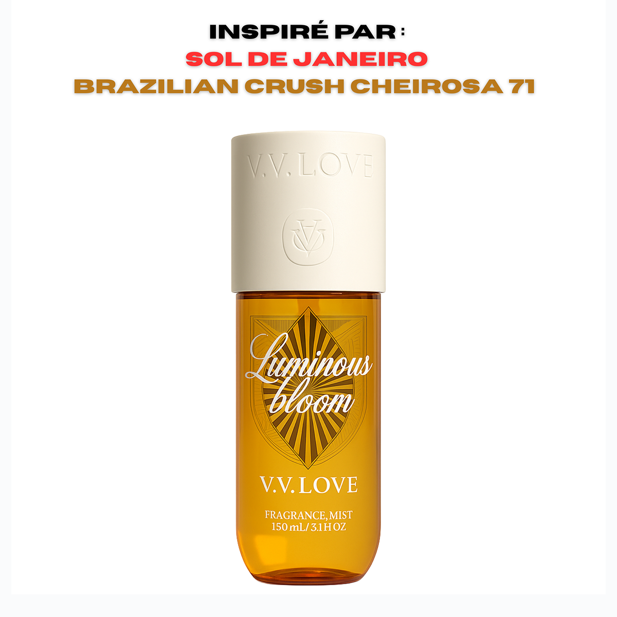150ml Vv Love - Luminous Bloom - Brume Parfumée pour femme