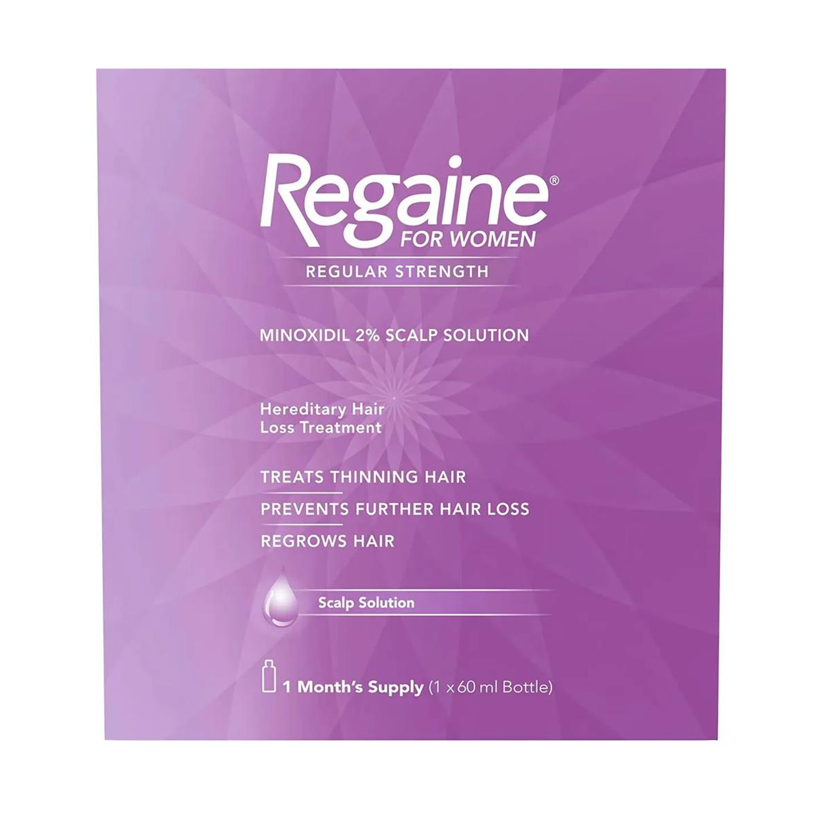 Regaine - Extra Strangth 2% Minoxidil femme 1mois D'utilisations 60ml