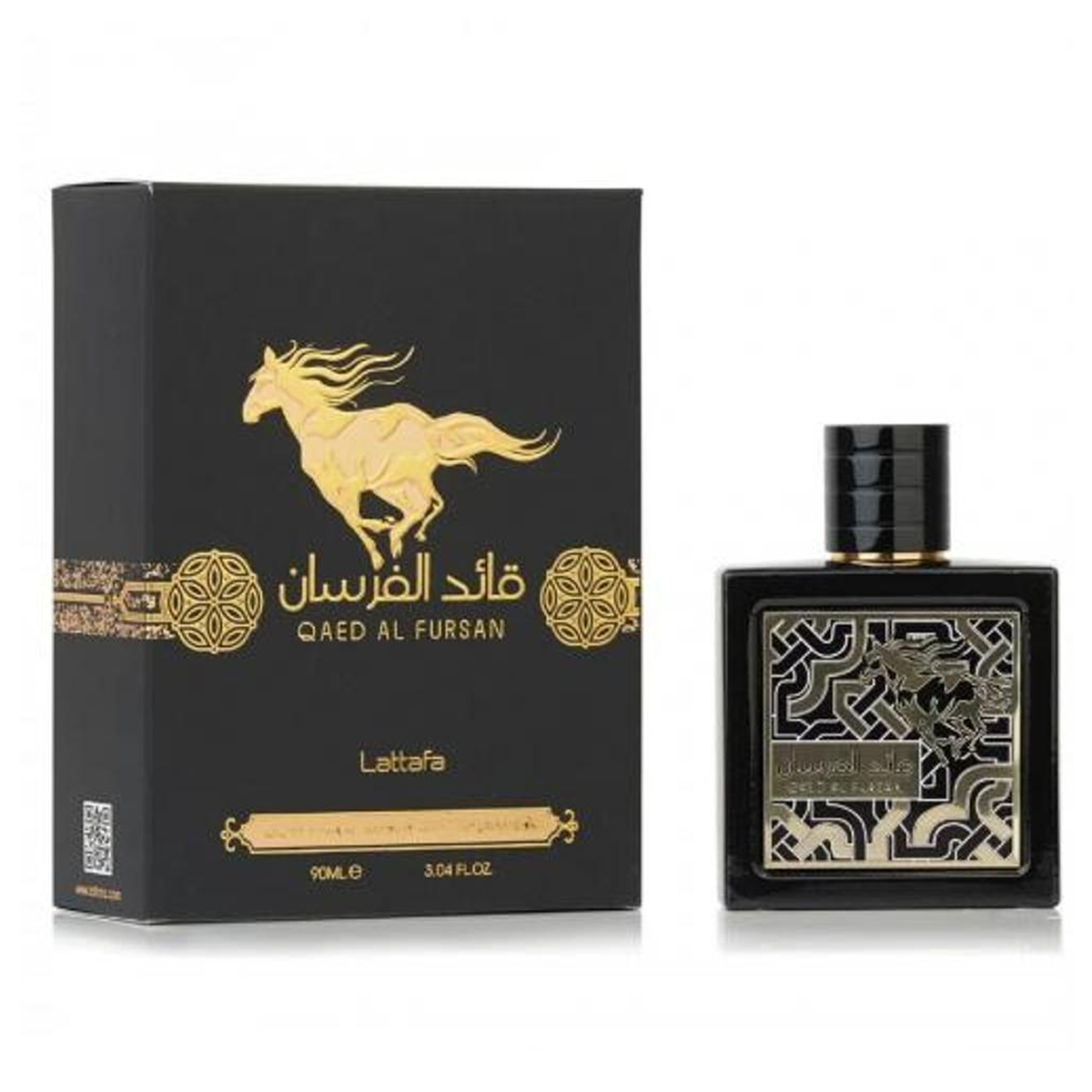 90 ml Lattafa - Qaed Al Fursan Black - Eau de Parfum Mixte