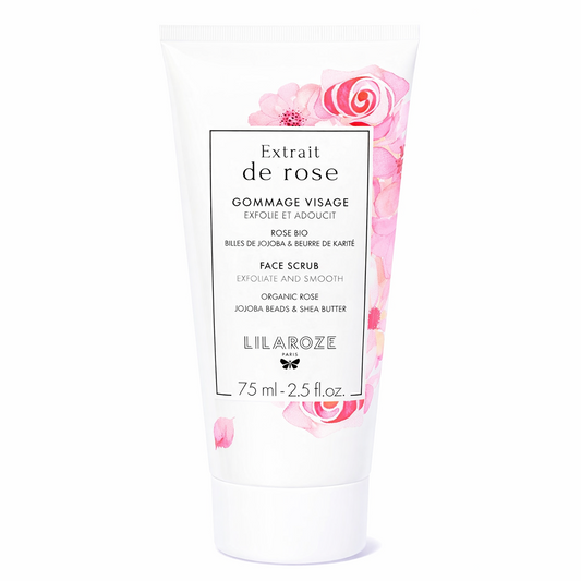75ml Lilaroze Paris - Gommage Visage Extrait de Rose Exfolie et Adoucit