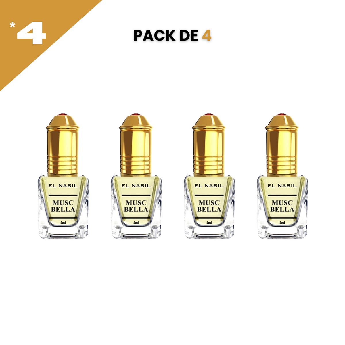5ml el Nabil - Musc Coco - Parfum Concentré Sans Alcool 12*5ml