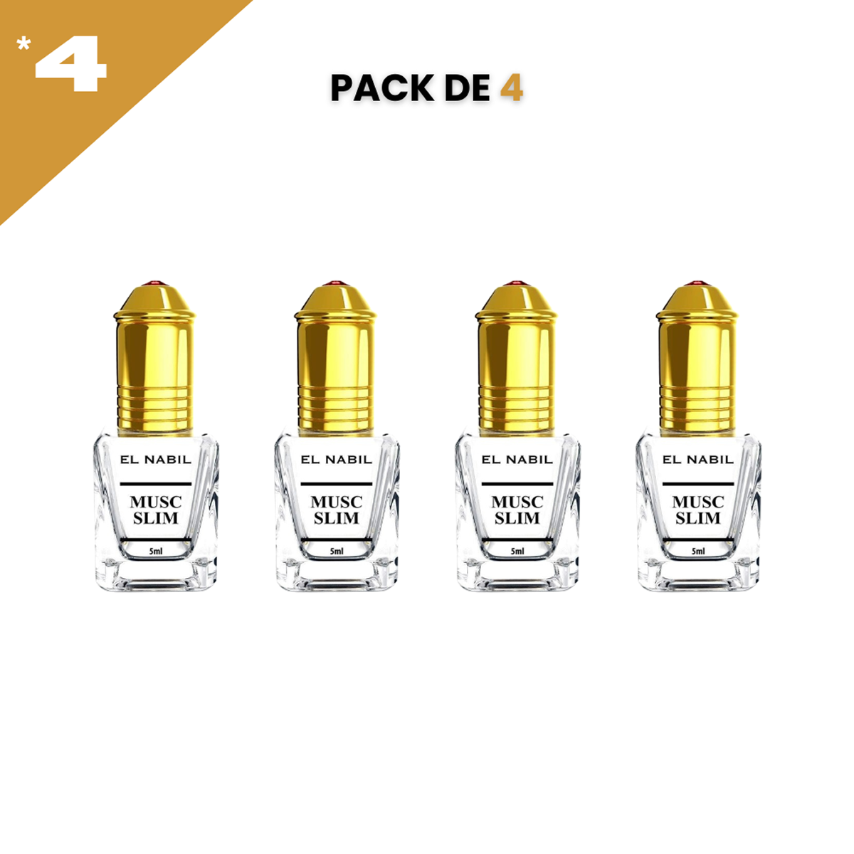 12*5ml el Nabil - Musc Slim - Parfum Concentrado Sans Alcool