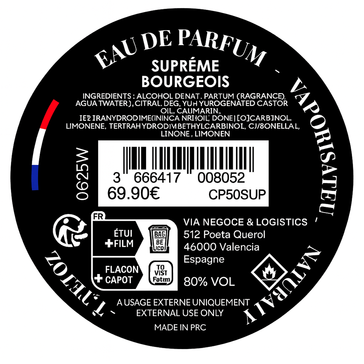 50ml Collection Privée - Suprême Bourgeois - Eau de parfum mixte