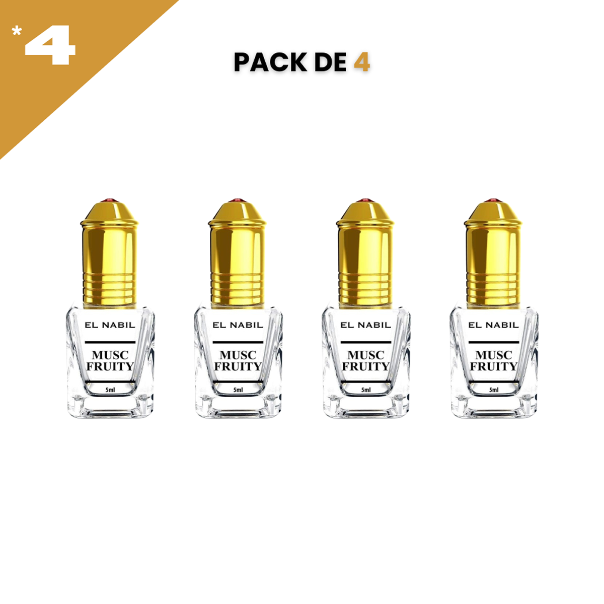 12*5ml el Nabil - Musc Fruity - Parfum Concentrado Sans Alcool