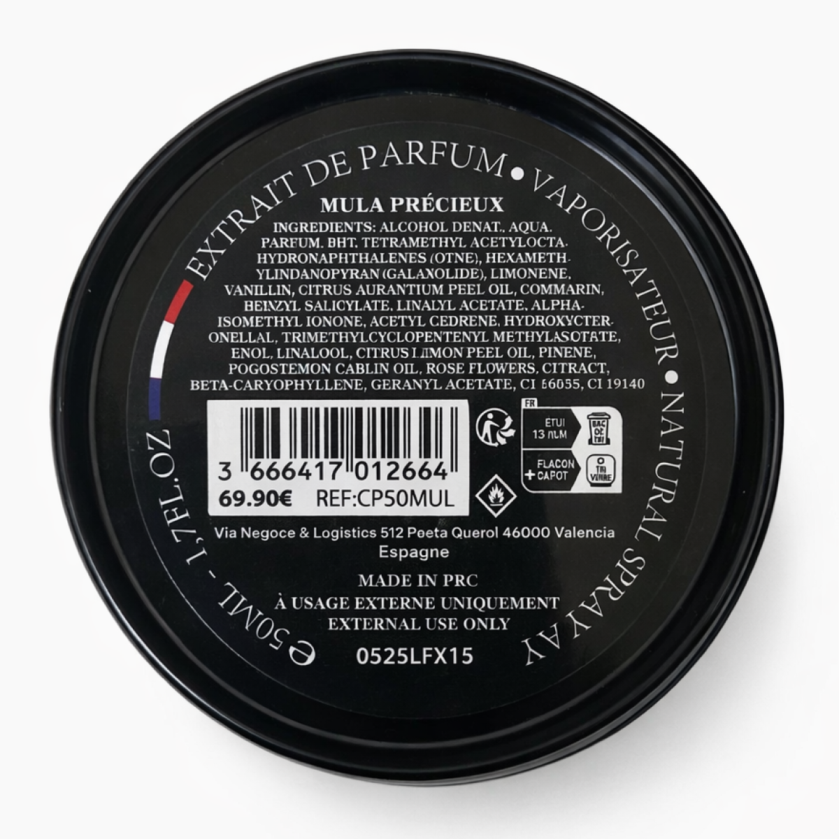 50ml Collection Privée- Mula Précieux - Extrait de Parfum