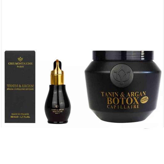 Kit sérum 30ml + masque 1000ml Gris Montaigne - Tanin & Argan