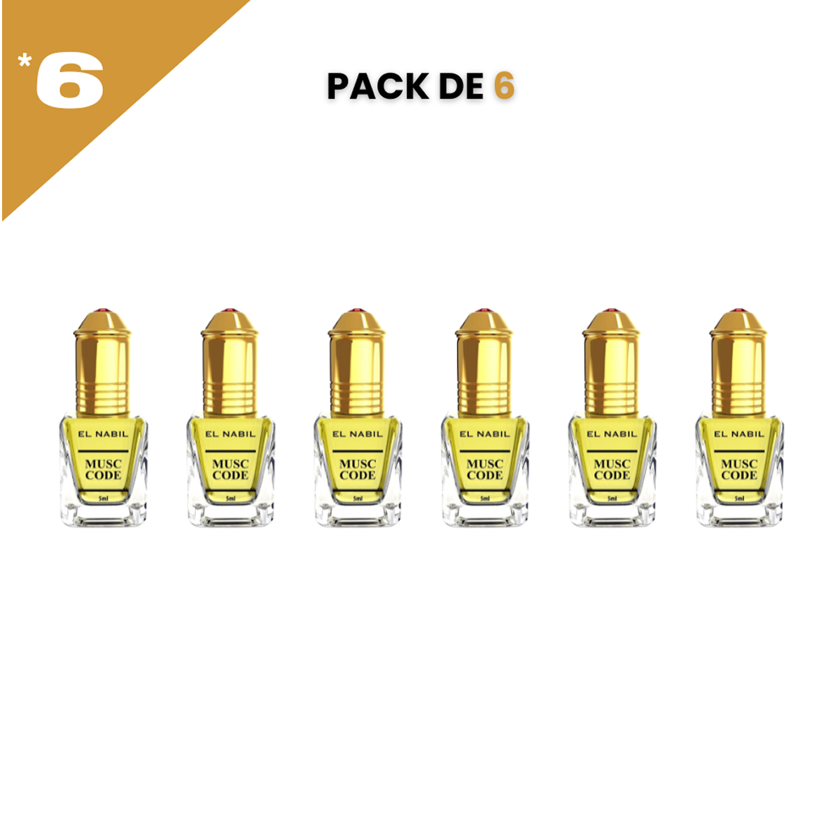 5ml el Nabil - Musc Code - Parfum Concentré Sans Alcool