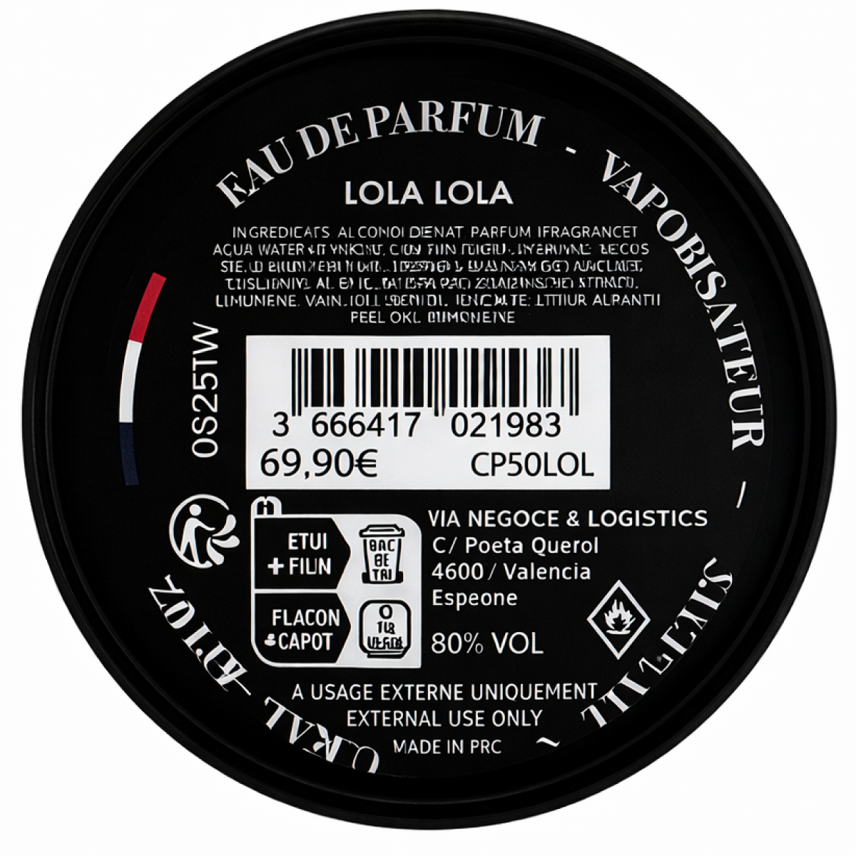 50ml Collection Privée - Lola Lola - Eau de parfum mixte