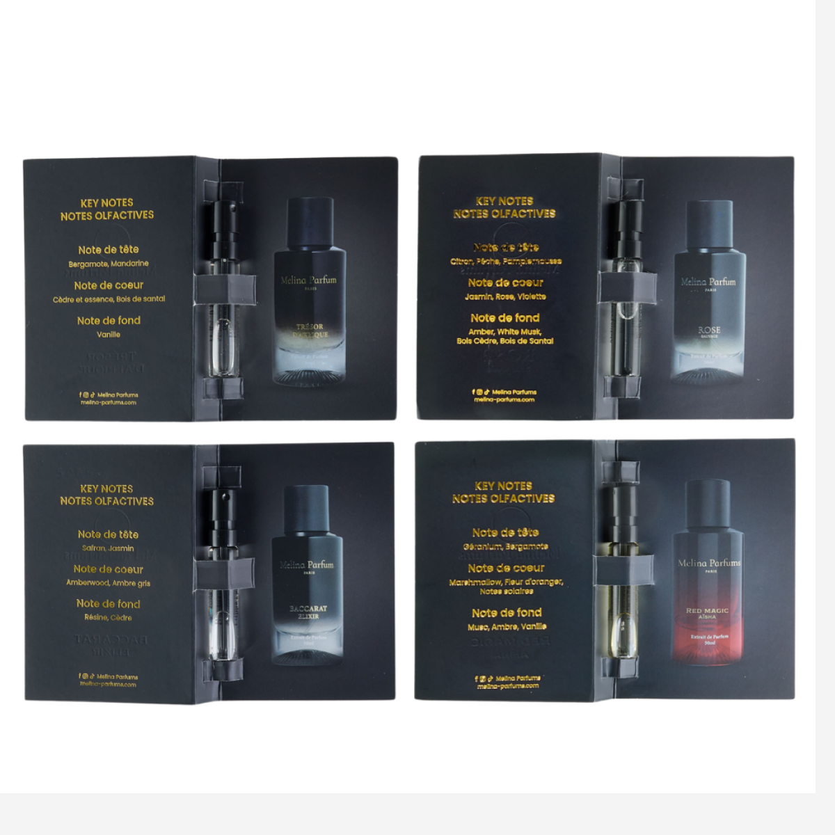 50ml Melina Parfums - Baccarat Elixir - Extrait de Parfum Mixte