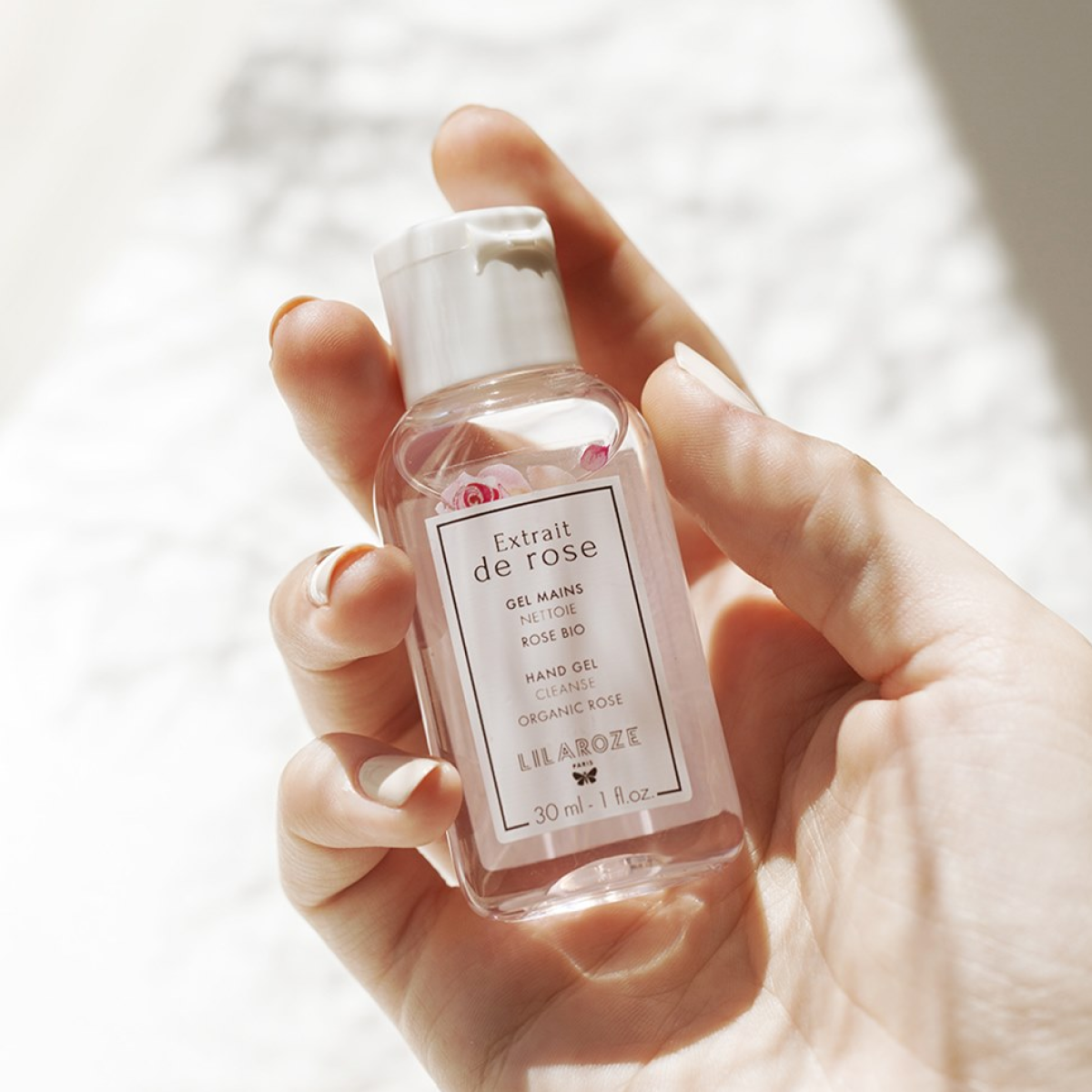 24 * 30ml Lilaroze Paris - Gel de Manos Limpiador Extracto de Rose