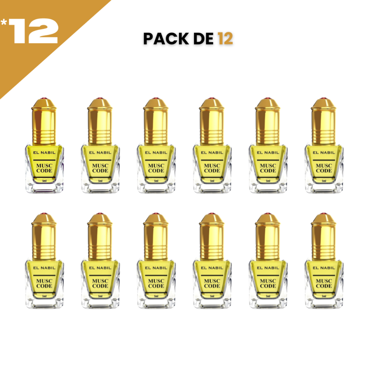 5ml el Nabil - Musc Code - Parfum Concentré Sans Alcool