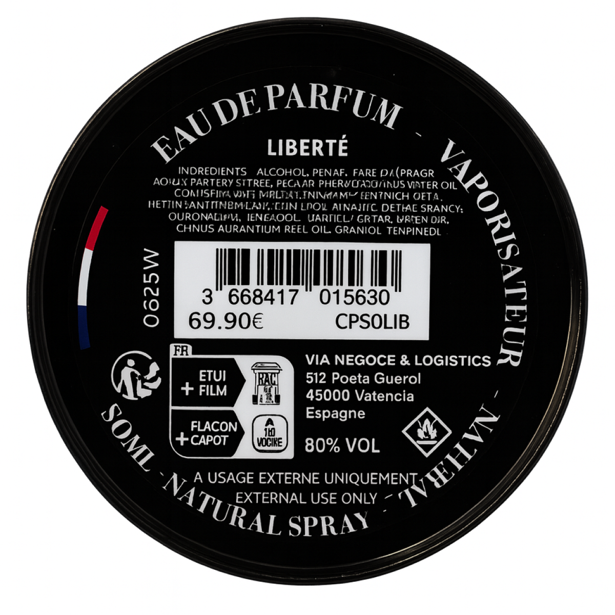 50 ml Collection Privée - Liberté - Extrait de Parfum Mixte