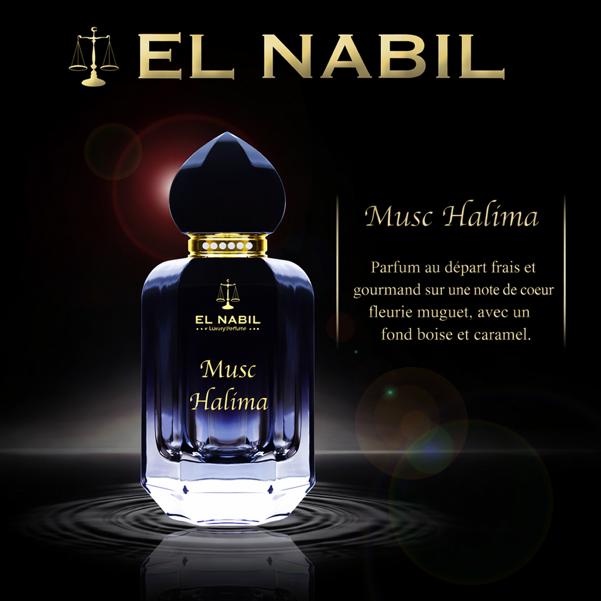 2 * 65 ml el Nabil - Musc Halima - Eau de Parfum Unisex