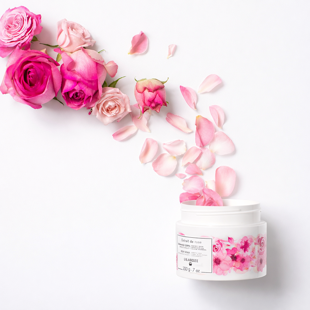 Lilaroze Paris - Gommage Corps Extrait de Rose Bio