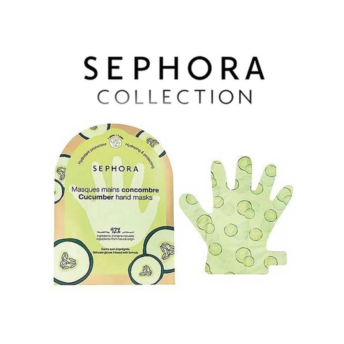 Sephora - Mascarilla Mains Concombre 92% Ingrédients D'origine Naturelle