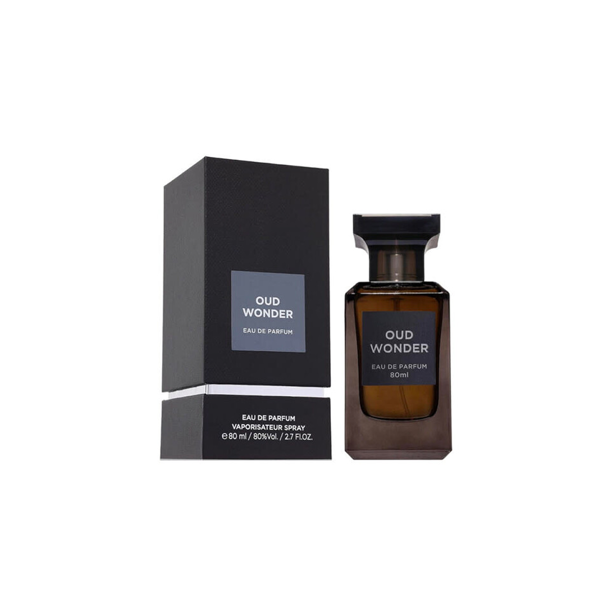 80 ml Fragrance World - Oud Wonder - Eau de Parfum pour Homme