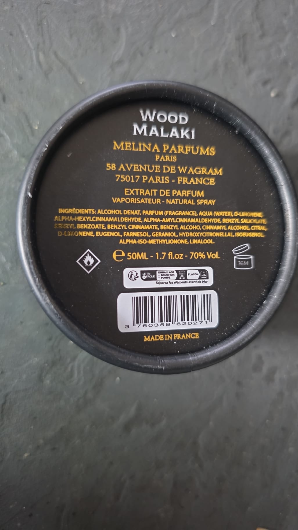 Melina Parfums - Maderas Malaki - Extracto de Perfume Mixto